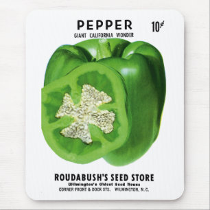 Etiket Pepper-verpakking Muismat