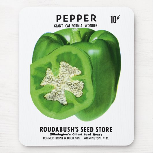 Etiket Pepper-verpakking Muismat (Voorkant)