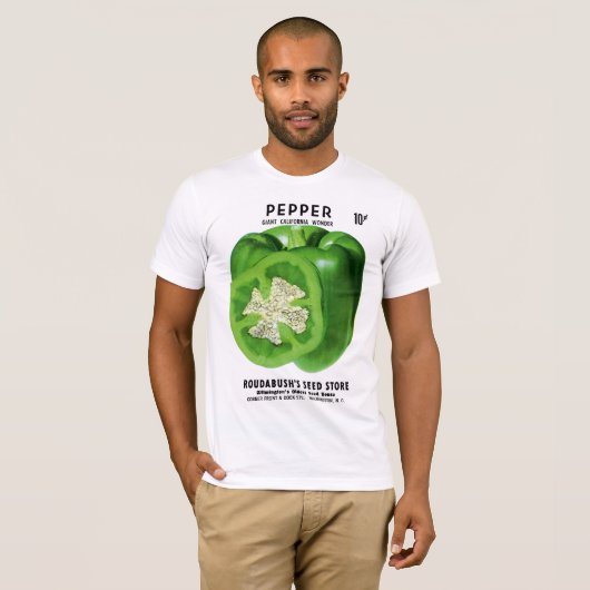 Etiket Pepper-verpakking T-shirt (Voorkant volledig)
