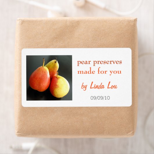 Etiket peren en jam (Insitu)