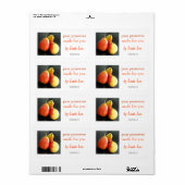 Etiket peren en jam (Full Sheet)