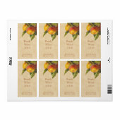 Etiket perzikfles (Full Sheet)