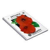 Etiket petunia-zaadverpakking notitieboek (Rechterzijde)