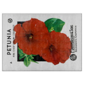 Etiket petunia-zaadverpakking snijplank (Voorkant)