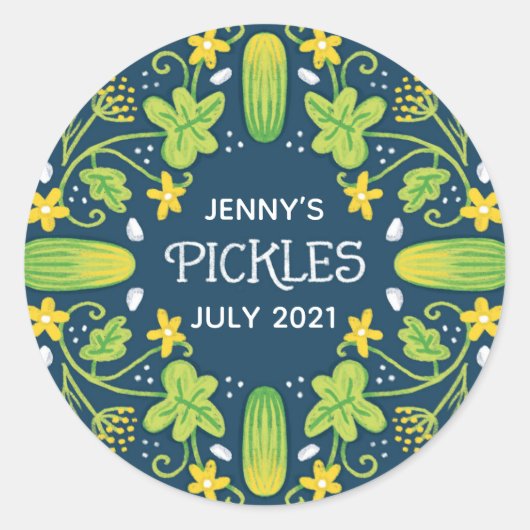 Etiket pickle jar (Voorkant)