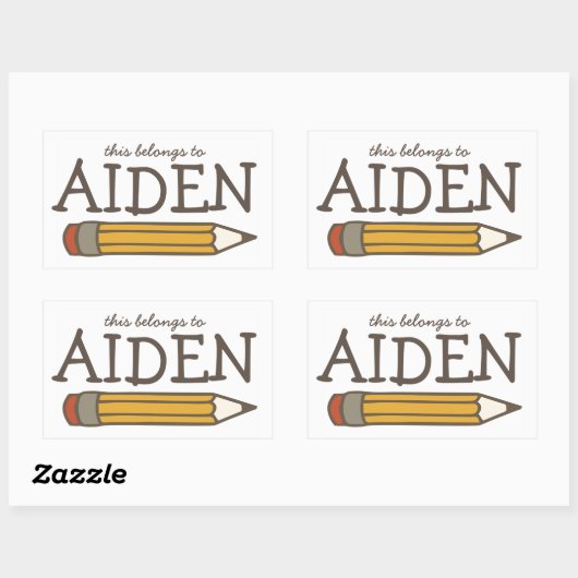 Etiket potlood Naam (Vel)