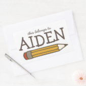 Etiket potlood Naam (Envelop)