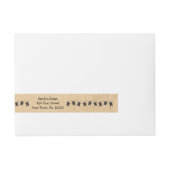 Etiket primitieve sterren Wraparound Soap Product  Adreslabel Wikkel (Voorkant)