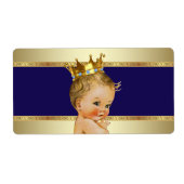 ETIKET PRINCE-Baby shower WATERFLES (Voorkant)