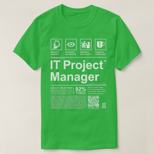 ETIKET PROJECTMANAGER T-SHIRT (Design voorkant)