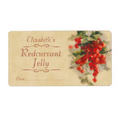 Etiket Redcurrant Canning (Voorkant)