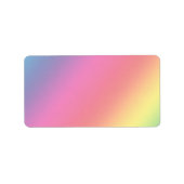 Etiket regenboogkleuren (Voorkant)