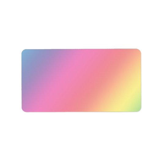 Etiket regenboogkleuren (Voorkant)