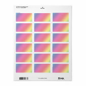 Etiket regenboogkleuren (Full Sheet)