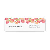 Etiket retouradres perziken (Voorkant)