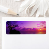 Etiket retouradres zonsondergang (Insitu)