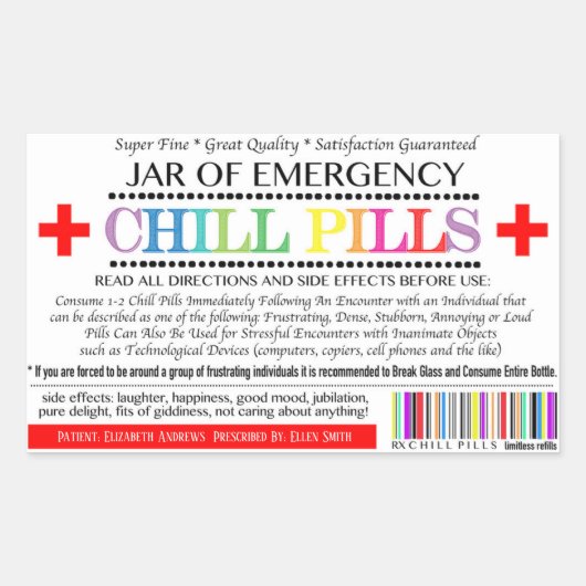 Etiket rillingspil (Voorkant)