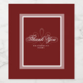 Etiket rode en witte bloedwijn (Enkel label)