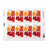 Etiket rode esdoornstroop (Full Sheet)