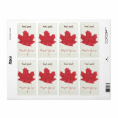 Etiket rode esdoornstroop (Full Sheet)