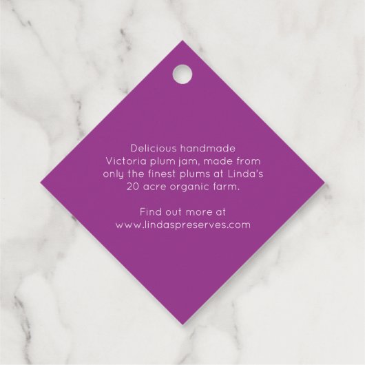 Etiket rode jam (Achterkant)