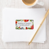 Etiket rode papaver (Insitu)