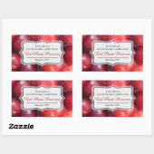 Etiket rode pellapjam (Vel)