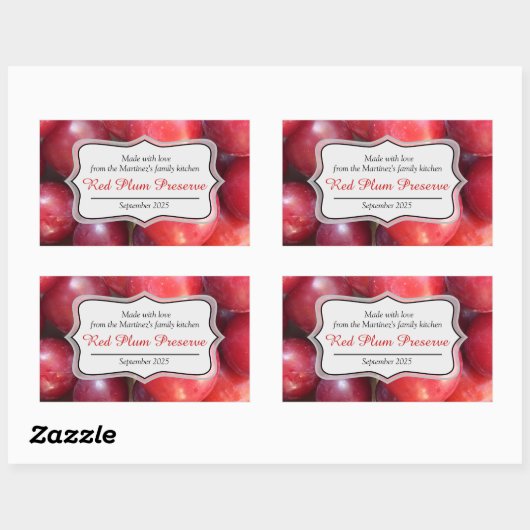 Etiket rode pellapjam (Vel)