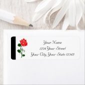 Etiket rode roze (Insitu)