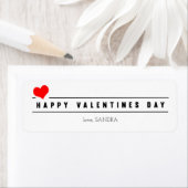 Etiket rode Valentijnsdag (Insitu)