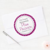 Etiket rond pruimen of jam (Envelop)