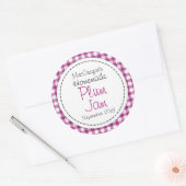 Etiket rond pruimen of jam (Envelop)