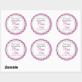 Etiket rond pruimen of jam (Vel)