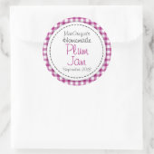 Etiket rond pruimen of jam (Tas)