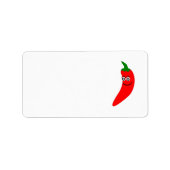 Etiket rood Chili Pepper-adres (Voorkant)