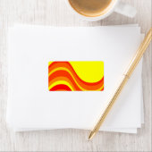 Etiket rood Oranje en geel adres (Insitu)