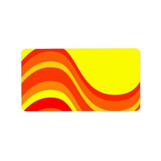 Etiket rood Oranje en geel adres (Voorkant)
