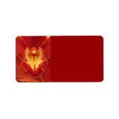 Etiket rood orchidee (Voorkant)