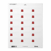Etiket rood ovet (Full Sheet)
