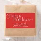 Etiket rood Vakantie (Insitu)