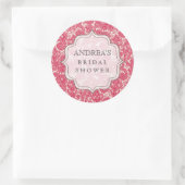 Etiket rood Vrijgezellenfeest dessert Table Label (Tas)
