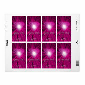Etiket Roze Heart "Jouw tekst" (Full Sheet)