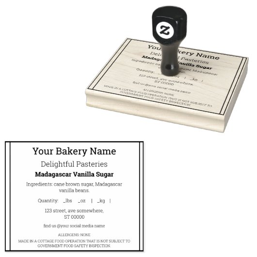 Etiket Rubberstempel (Gestempeld)