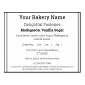 Etiket Rubberstempel (Afrduk)