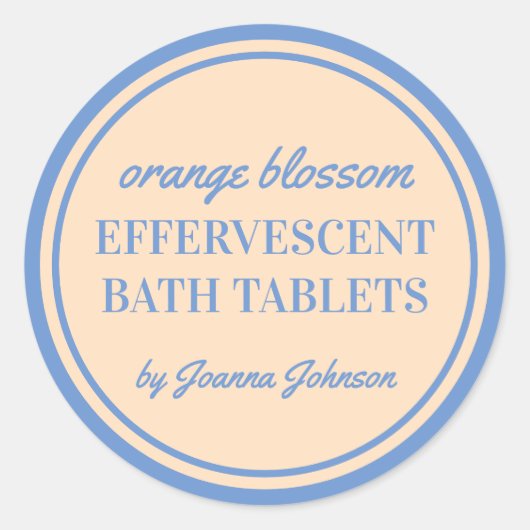 Etiket sjabloon voor bruisende badtabletten (Voorkant)