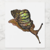 Etiket slakkenwijn (Enkel label)