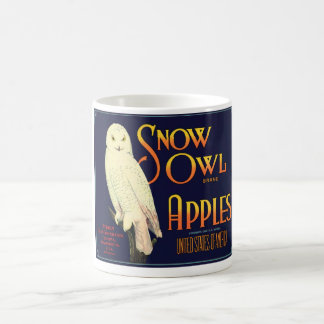 Etiket sneeuwovende appels koffiemok