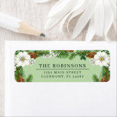 Etiket sparhout en winterbessen (Insitu)