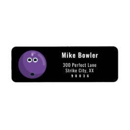 Etiket speciaal voor Bowling Ball-adres