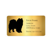 Etiket spitz Silhouette (Voorkant)